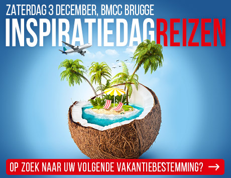 Op zoek naar uw volgende vakantiebestemming? Kom langs op onze Inspiratiedag Reizen op zaterdag 3 december in het BMCC in Brugge