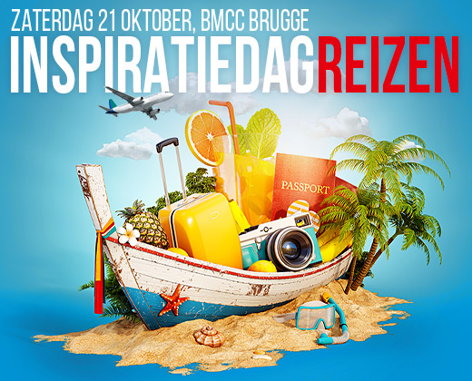 Op zoek naar uw volgende vakantiebestemming? Kom langs op onze Inspiratiedag Reizen op zaterdag 21 oktober in het BMCC in Brugge